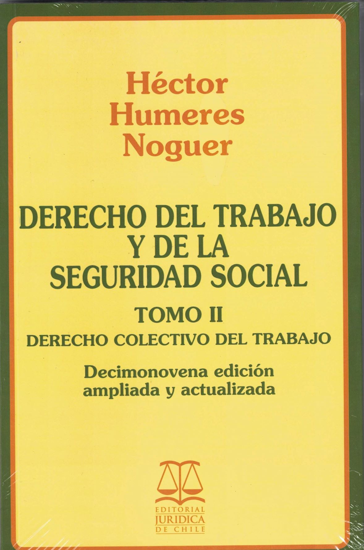 DERECHO DEL TRABAJO Y DE LA SEGURIDAD SOCIAL. TOMO II. 19° EDICIÓN AMPLIADA Y ACTUALIZADA