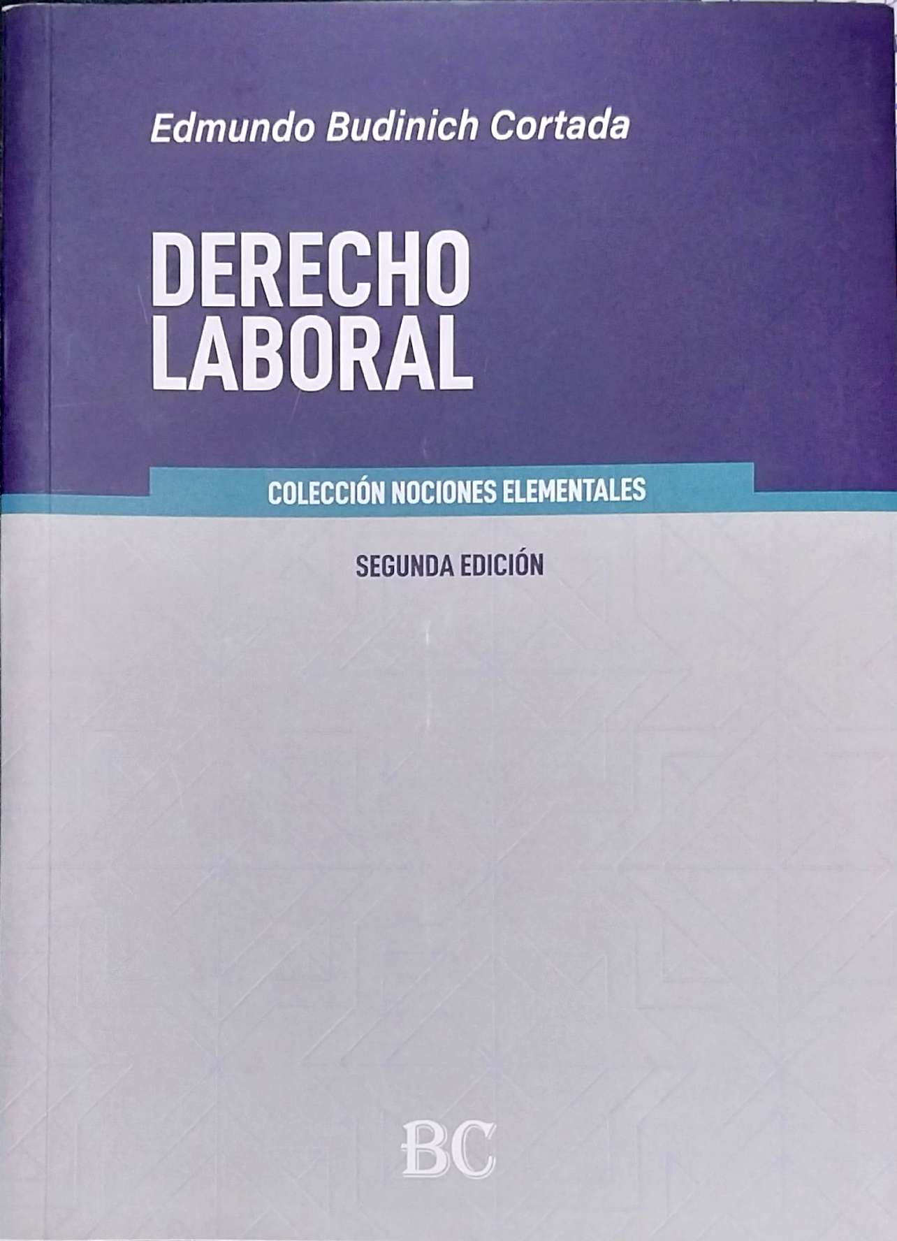 Derecho Laboral, Colección Nociones Elementales Segunda Edición