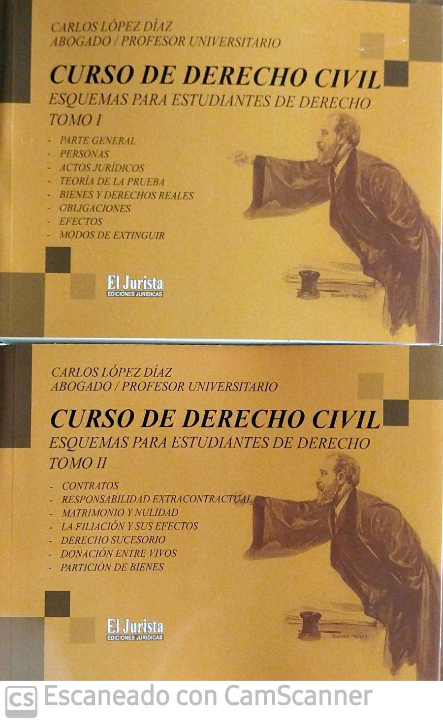 CURSO DE DERECHO CIVIL ESQUEMAS PARA ESTUDIANTES DE DERECHO - Tomo I - II