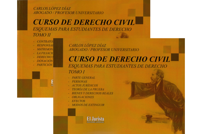 CURSO DE DERECHO CIVIL ESQUEMAS PARA ESTUDIANTES DE DERECHO - Tomo I - II