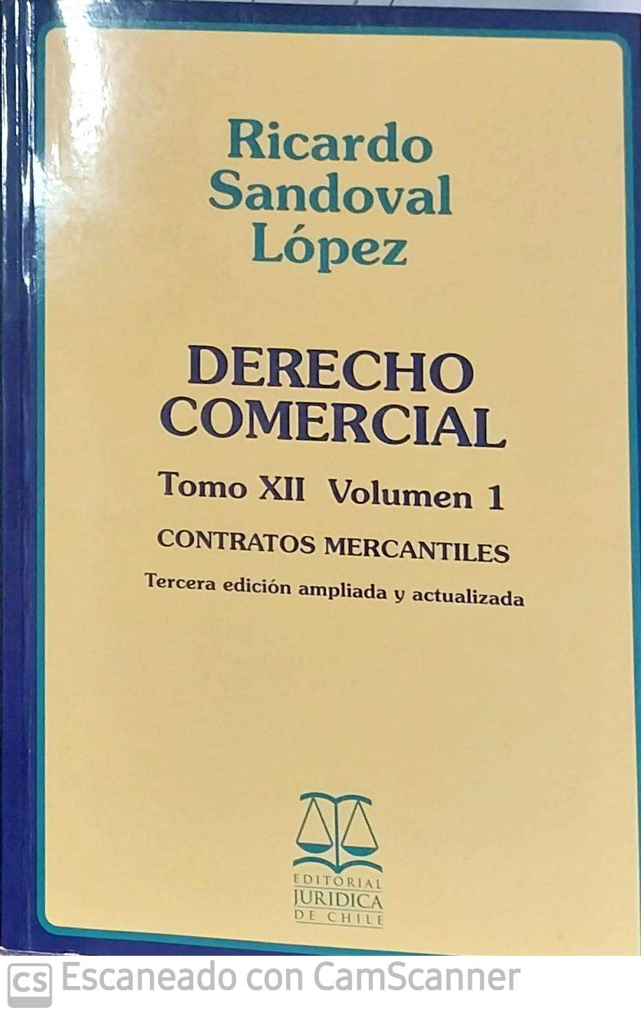 DERECHO COMERCIAL Tomo XII Volumen 1