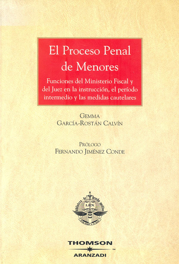 El Proceso Penal de Menores Funciones del Ministerio Fiscal y del Juez en la Instrucción, el período intermedio y las medidas cautelares: