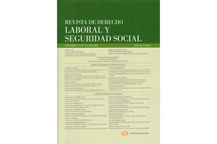 REVISTA DE DERECHO LABORAL Y SEGURIDAD SOCIAL - Volumen V - N°3 - Año 2017