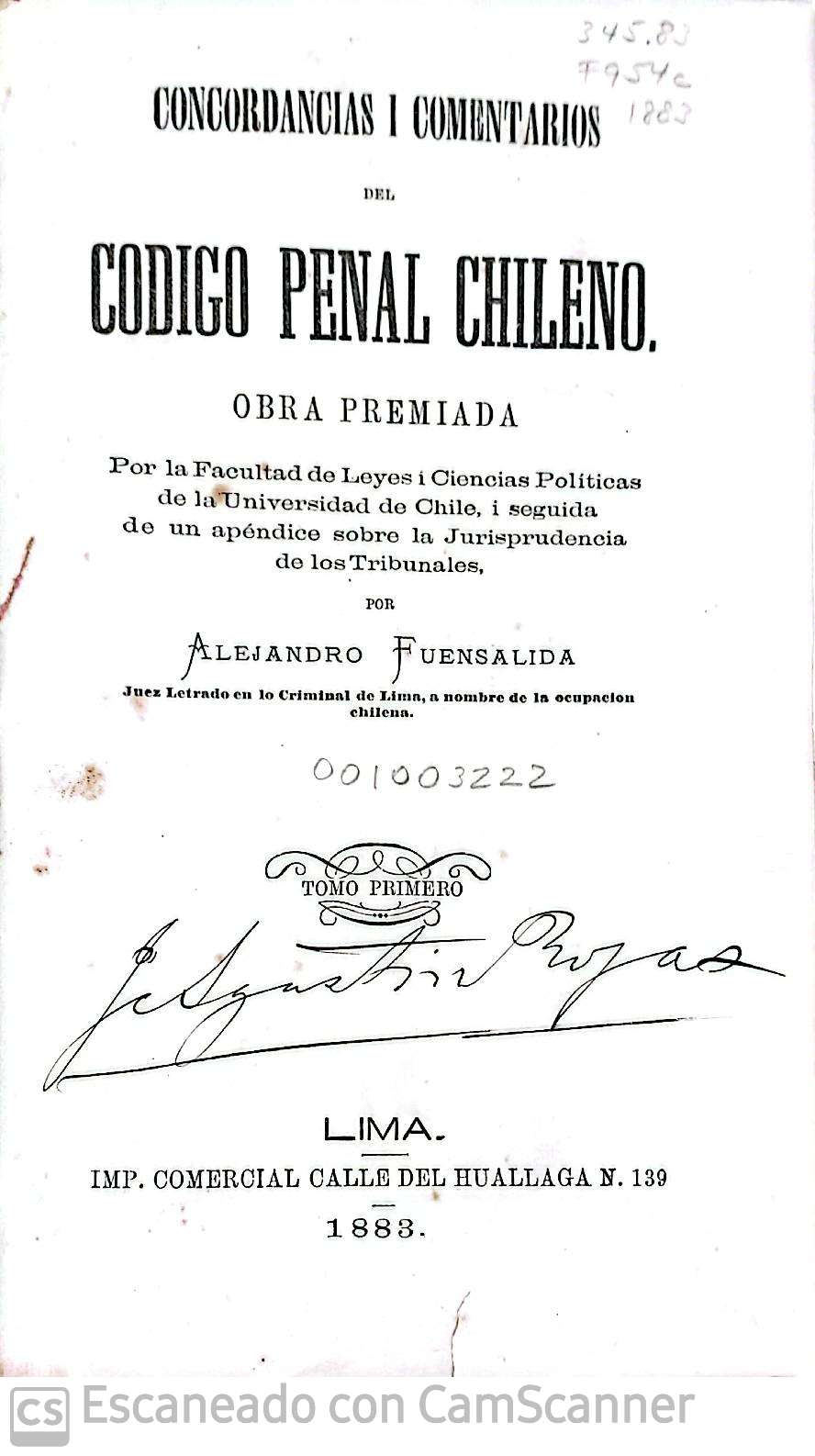 CONCORDANCIAS Y COMENTARIOS DEL CÓDIGO PENAL CHILENO - 3TOMOS