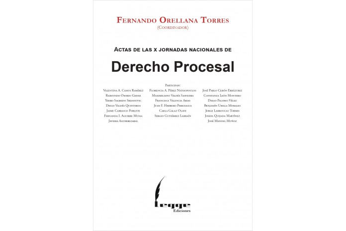 ACTAS DE LAS X JORNADAS NACIONALES DE DERECHO PROCESAL
