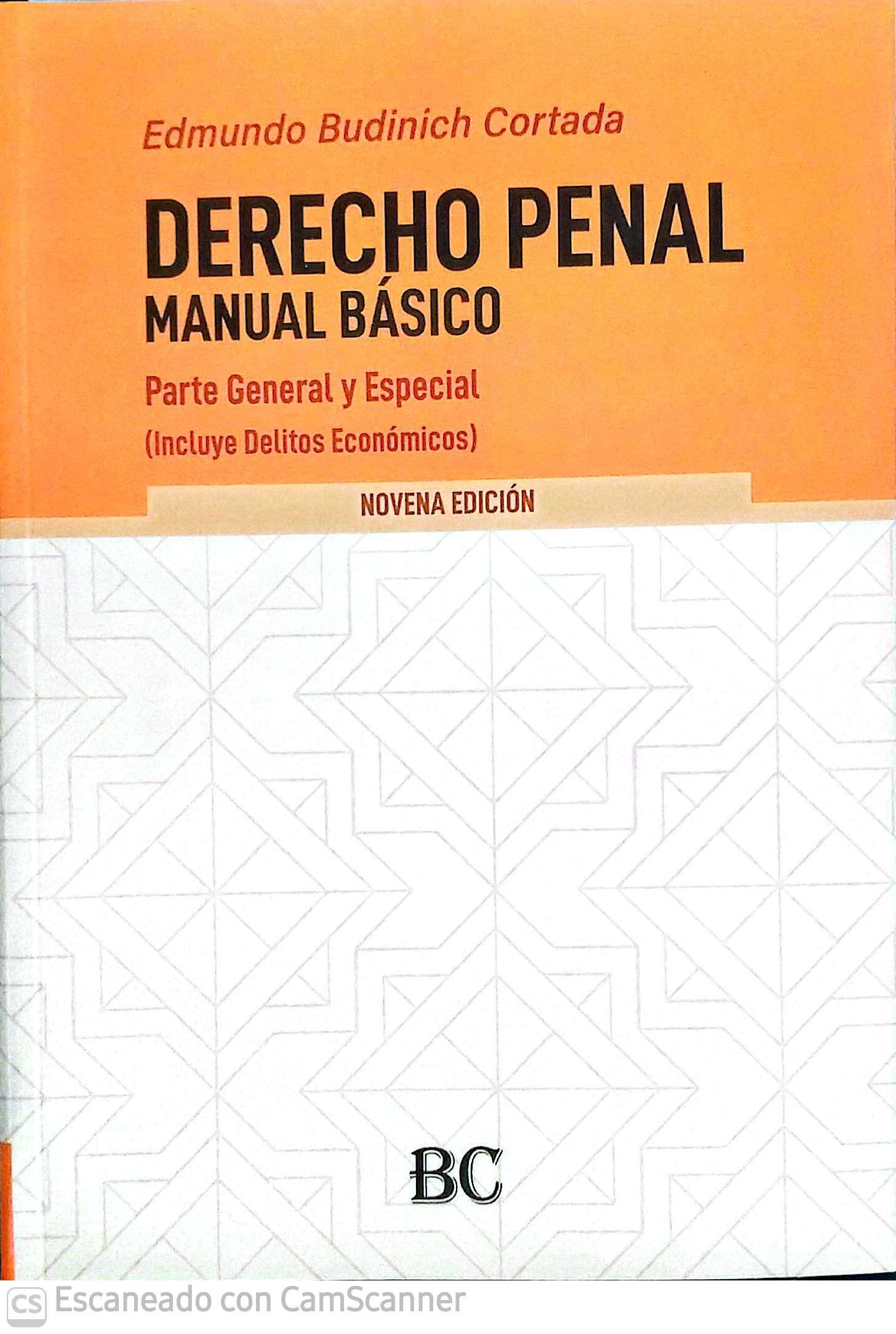 DERECHO PENAL- Manual Básico -Parte General y Especial - Novena Edición