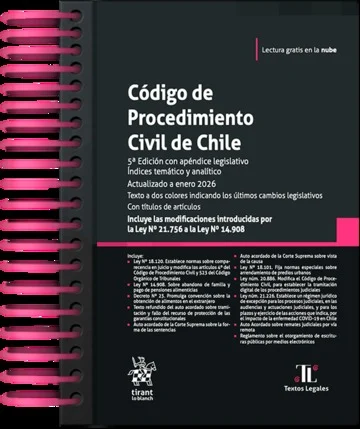 Código de Procedimiento Civil de Chile 2026 5ª