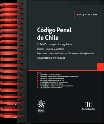 Código Penal de Chile 5ª Edición, revisada y actualizada a enero de 2026