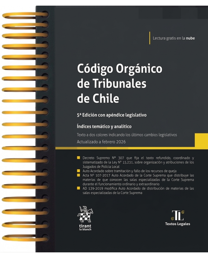 CÓDIGO ORGÁNICO DE TRIBUNALES DE CHILE 2026