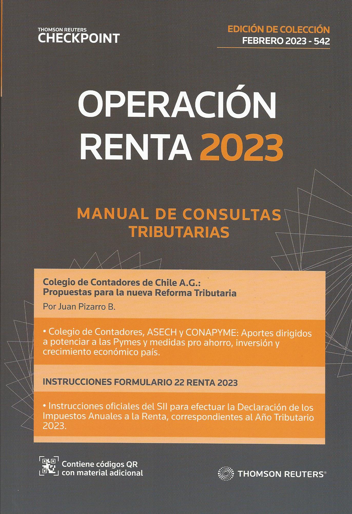 Operación Renta 2023, Manual de Consultas Tributarias